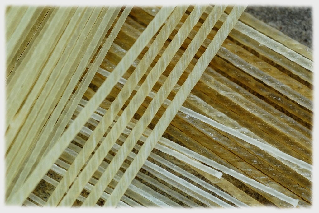 Natural gut tennis strings historical image