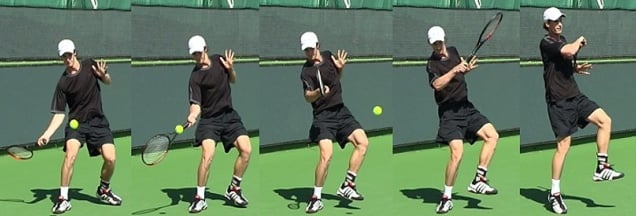 Correct forehand contact point