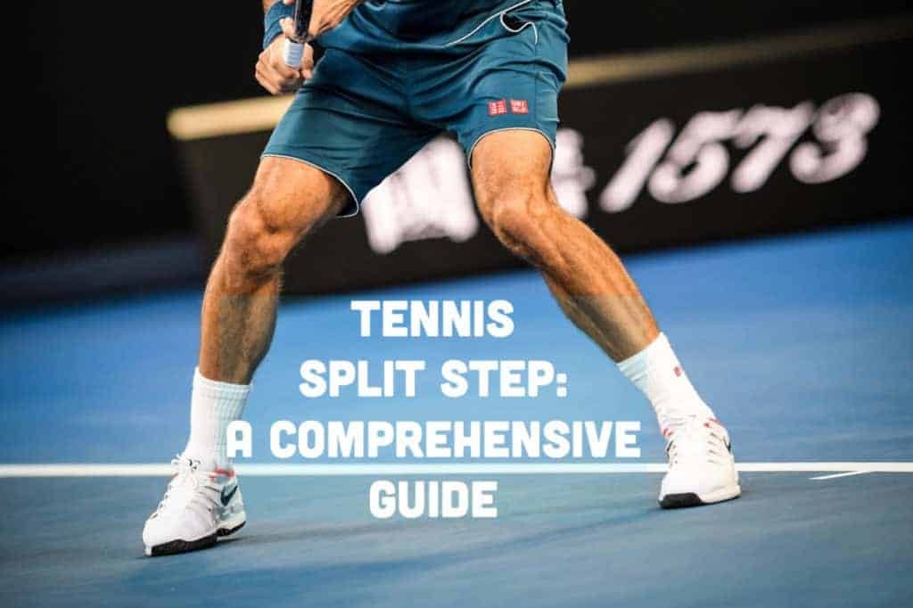 Sequência do split-step: posição de base, no ar e reação lateral pronta para o golpe