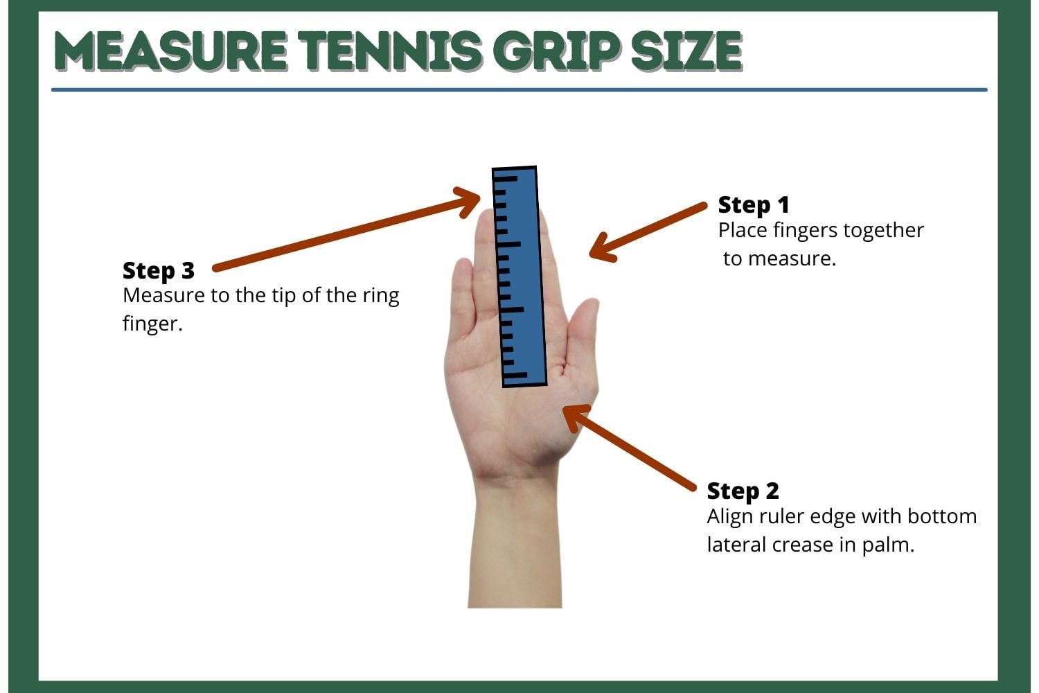How to measure tennis racket grip size