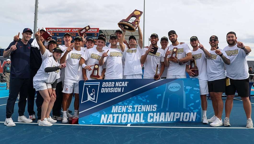 Virginia Cavaliers NCAA Division I Men's Tennis Championship celebration