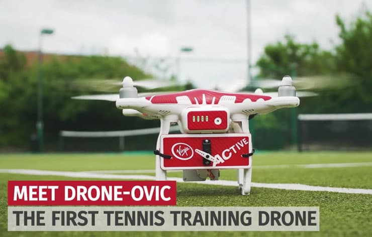 Imagem de destaque do post: Drone para treinamento de tênis: como melhorar saques e smashes com tecnologia inovadora